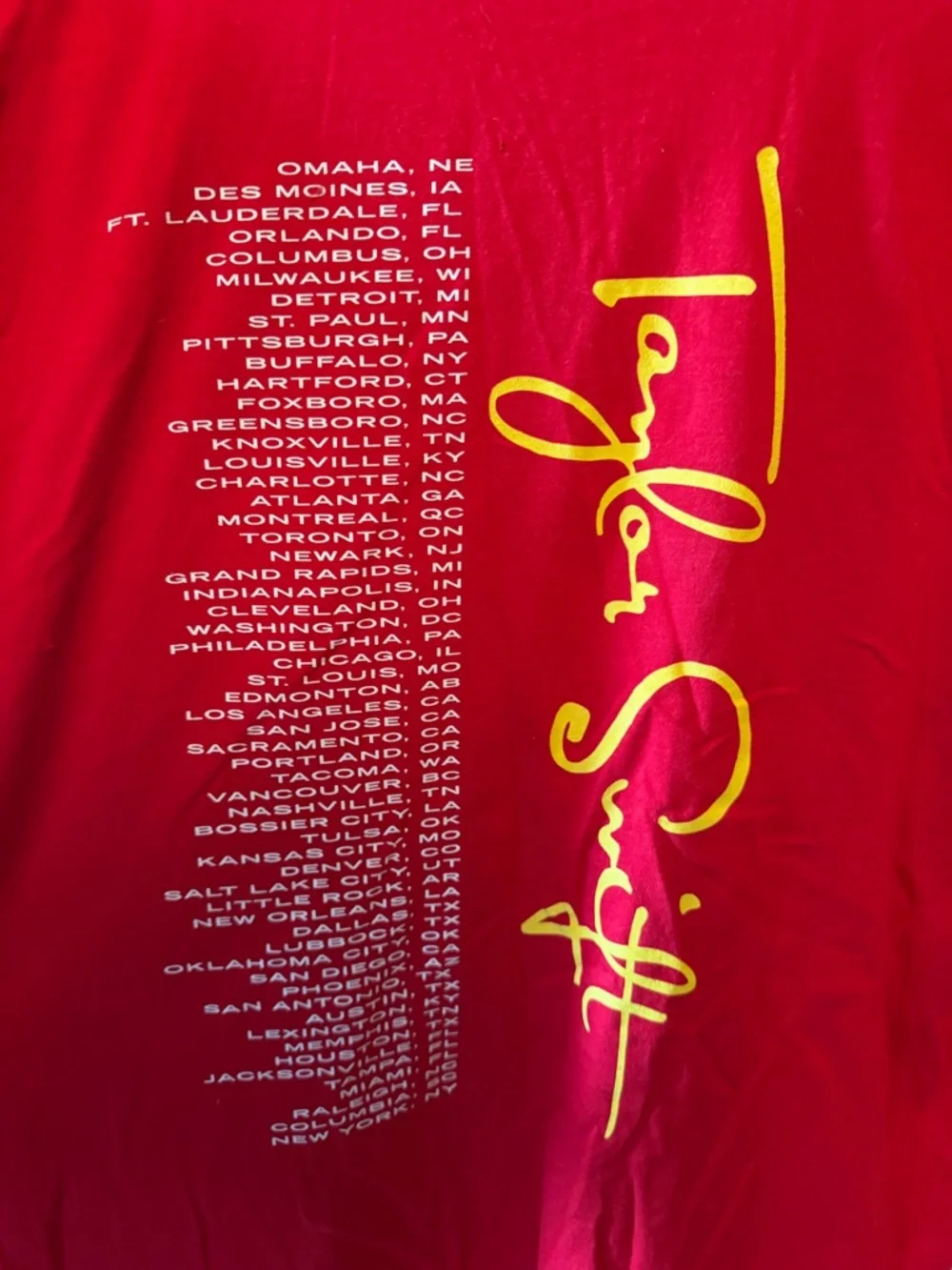Taylor Swift Speak Now Tour Graphic Tee - Picture 7 of 9